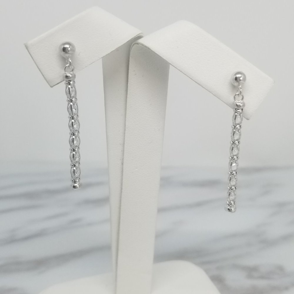 SterlingSilver 925 Earring White Swarovski Crystal